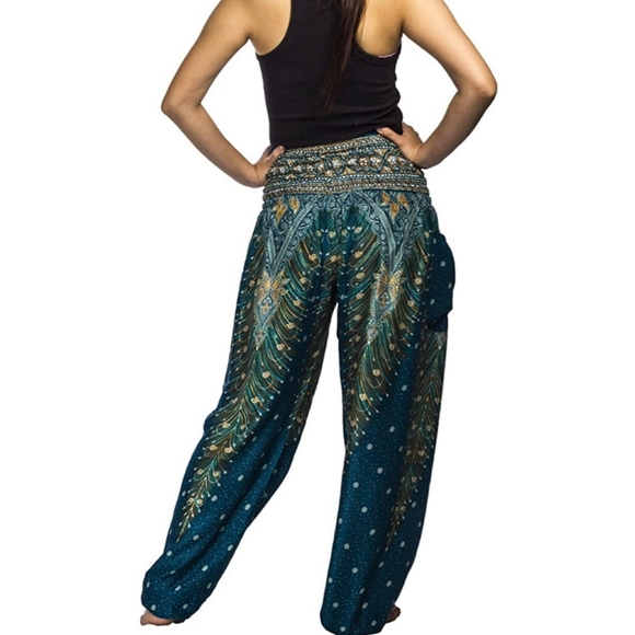 Harem Yoga Pants for Women Hippie Boho PJs print - Picture 2 of 3